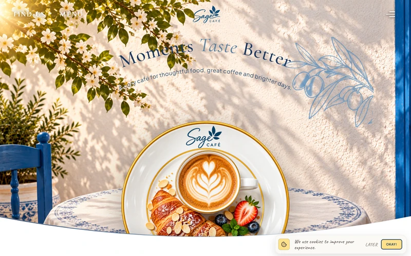 The Sage Café - Web Development Project by Progix