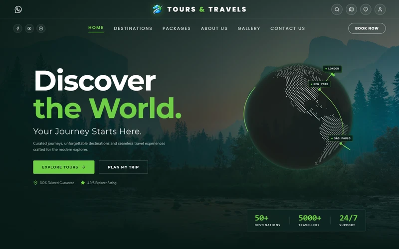 Tourwala - Travel & Tours - Web Development Project by Progix